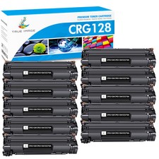 10pk Black Toner Cartridge For Canon 128 ImageClass D530 D550 MF4770n MF4880dw