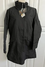 NEW Ladies Black Coat Jacket UTK Warm Logik Technology Water Resistant Hood M