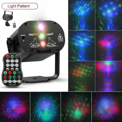 480 Muster Laser Projektor Bühnenlicht Disco Lichteffekt RGB USB Party DJ Lamp