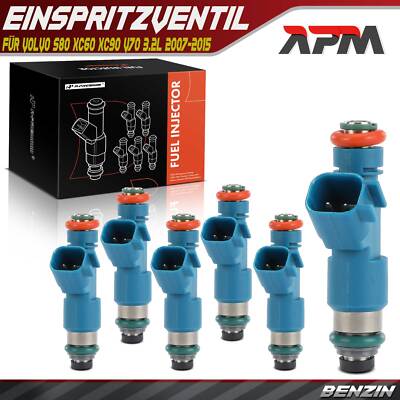 6x Einspritzventil Einspritzdüse für Volvo S80 XC60 XC90 V70 3.2L 2007-2015