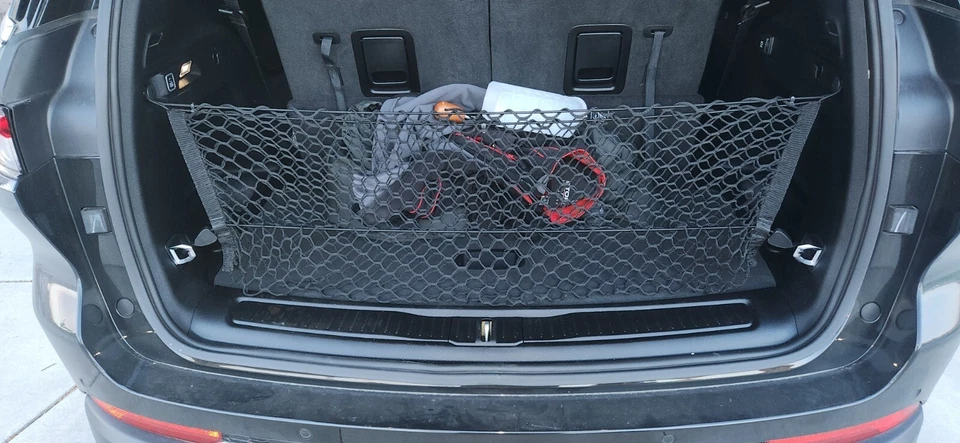 Red de carga de malla estilo sobre maletero trasero para Jeep Grand Cherokee L 2021-2025 WL Foto 4 de 4