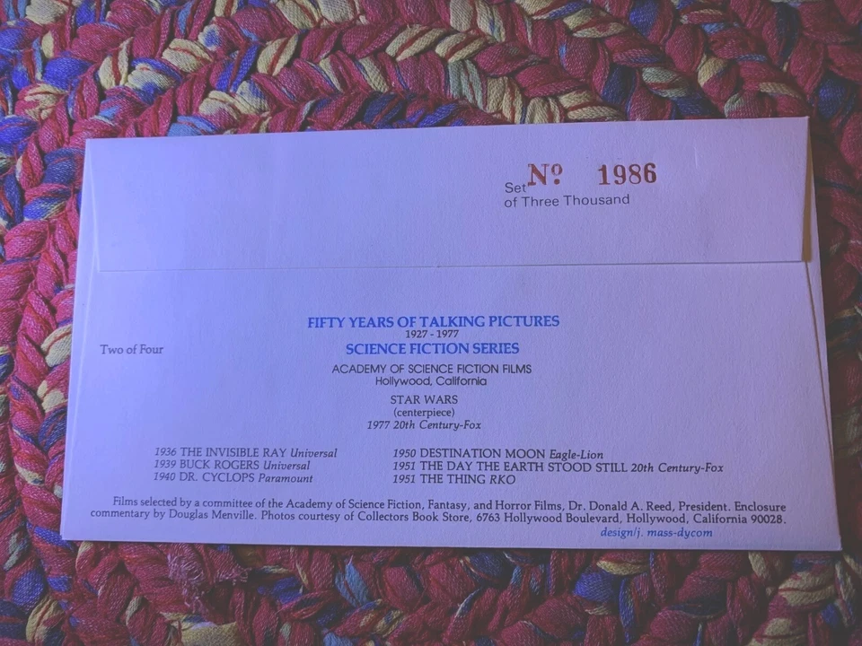 50th Anniversary of Talking Pictures, First Day Issue “Science Fiction Series" - Image 3 of 4