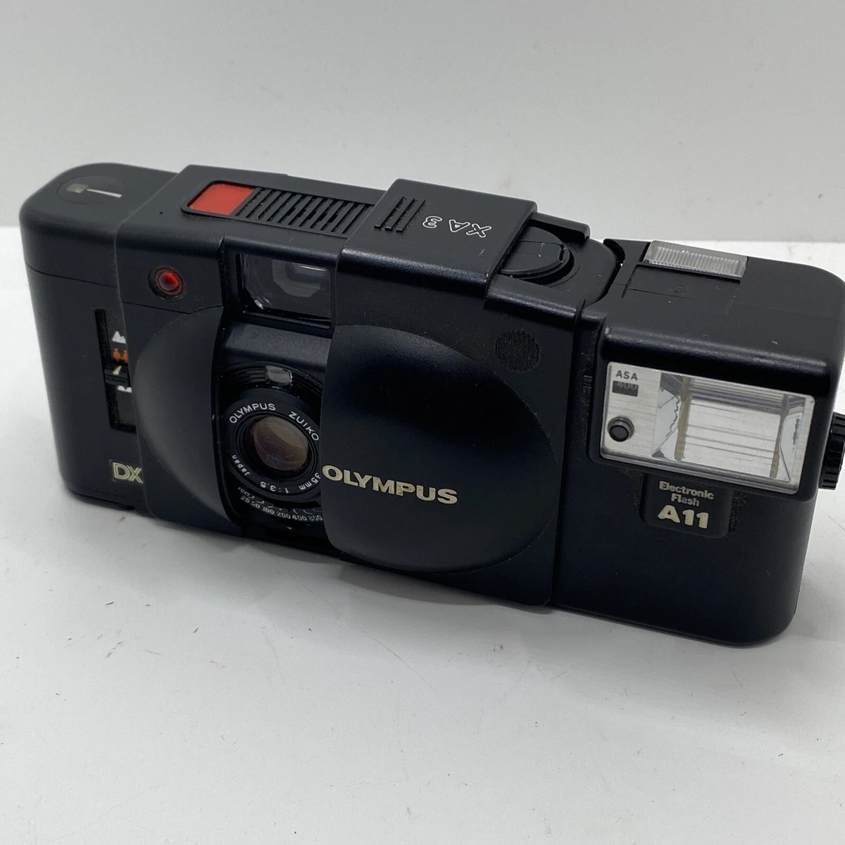 Vintage Olympus XA3 35mm Film Camera + A11 Flash Untested Nice Condition!
