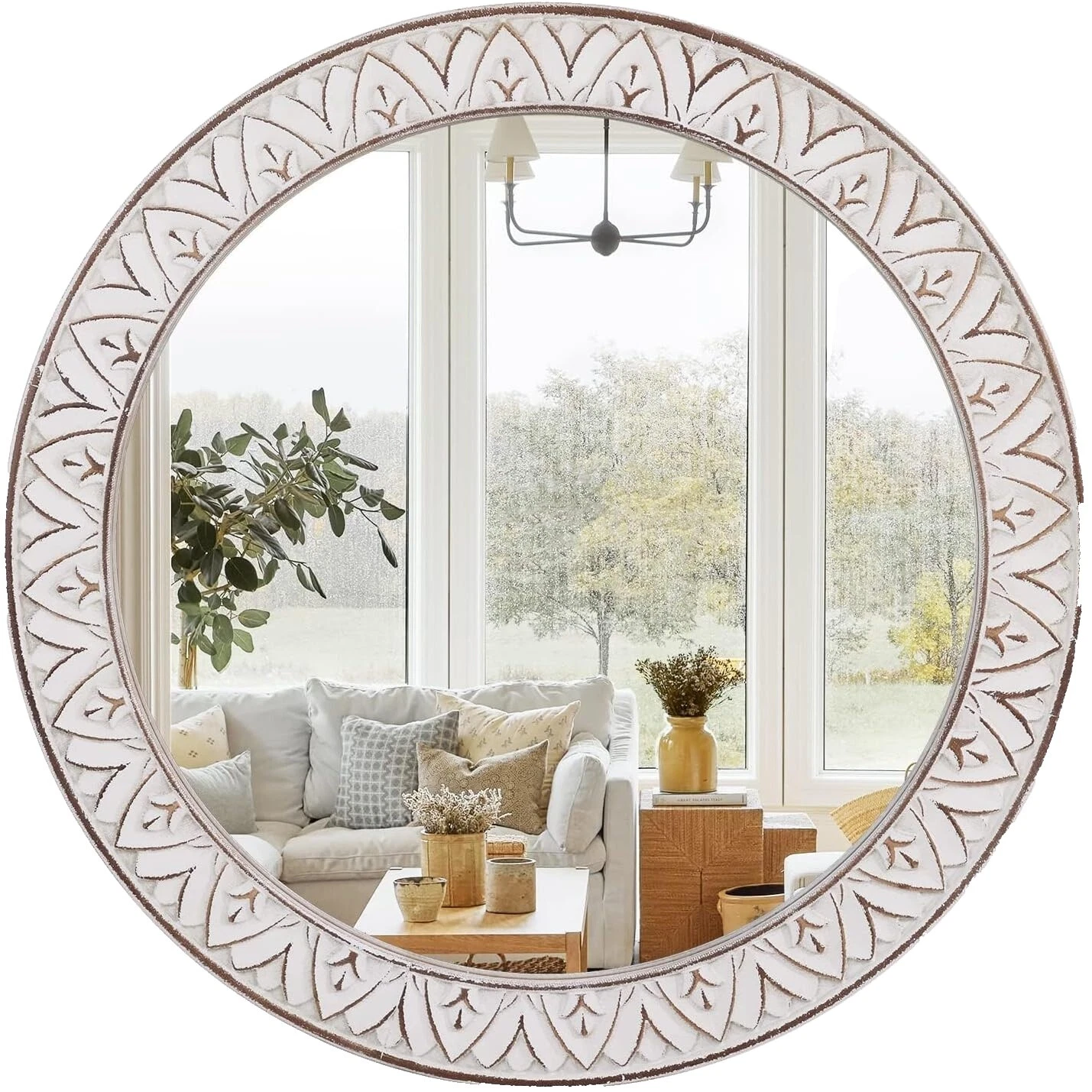 French Country Round Home Décor Mirrors