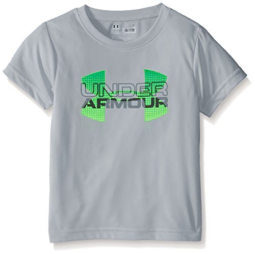 Under Armour Little Boys' Big Logo Short Sleeve Tee Shirt, Overcast Gray, 4 - Picture 1 of 2