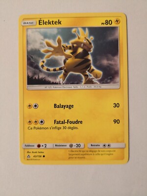 Pokemon Card - Elektek 43/156 - SL05: Ultra Prism