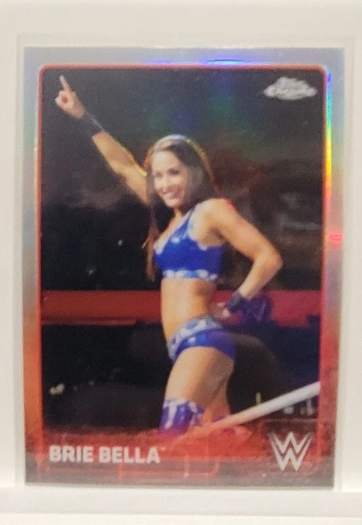 (3) 2015 Topps Chrome WWE Wrestling Diva Refractor Cards Bella Twins - Image 2 of 2