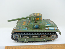 Masudaya MT Modern Toys Japan Tin  Clockwork M12 Tank with original Tracks