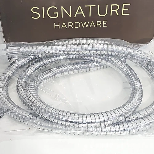 Signature Hardware  449693  Chrome 60" Stretchable Hand Shower Hose - Picture 3 of 4
