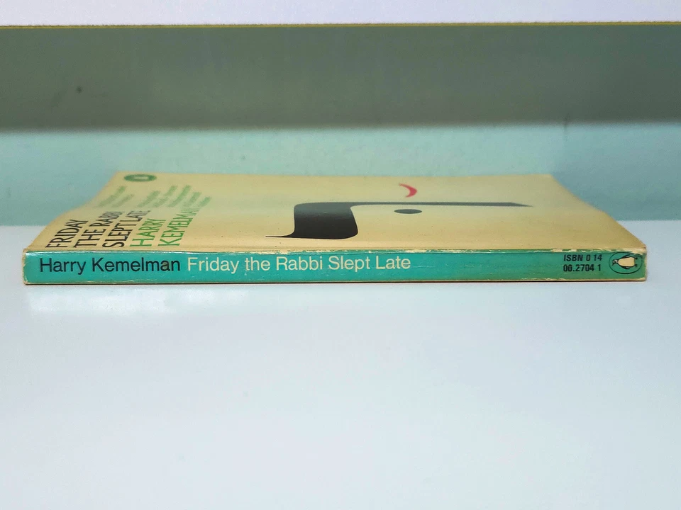 Friday The Rabbi Slept Late! 1971 PB Crime/Thriller Book by Harry Kemelman - Image 3 of 4
