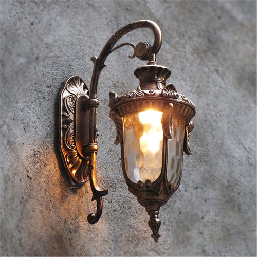 Outdoor Wall Lights Glass Wall Sconce Garden Wall Lamp Hallway Vintage Lighting - Picture 1 of 8