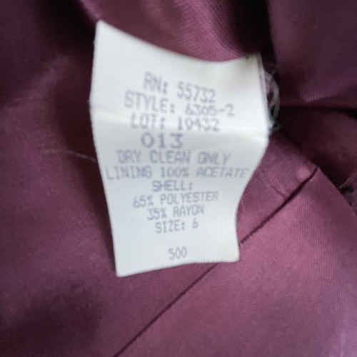 Vintage Oleg Cassini Blazer Womens 6 Blue Double Breasted Career 80s Power - Picture 7 of 7