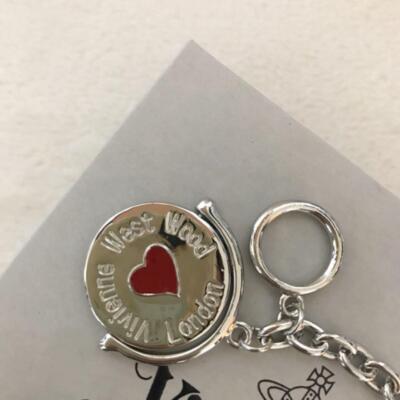 Vivienne Westwood LOVE series Heart Bracelet Silver IN BOX | eBay
