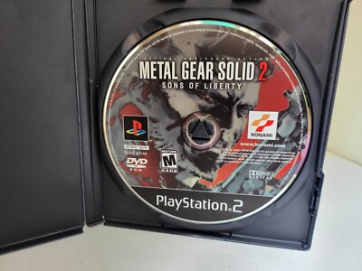 Metal Gear Solid 2 Sons of Liberty Playstation 2 PS2 (NO MANUAL