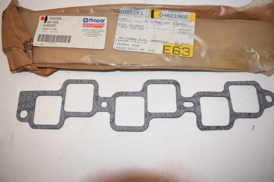 OEM NOS Mopar Intake Manifold Gasket # 4621966 - C68 - Image 2 of 3