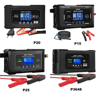 7A-25A Batterie Ladegerät 12V-48V LiTime LiFePO4 AGM GEL SLA Impuls Reparatur