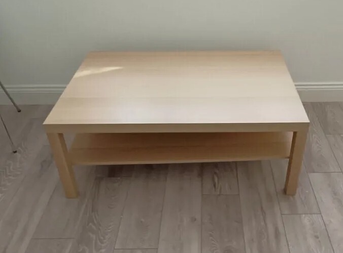 LACKCoffee table, white stained oak effect, 118x78 cm eBay