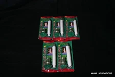 Lot of 5 Wireless LED Candle Lamp 9" Candolier Battery Op ON/OFF Champagne