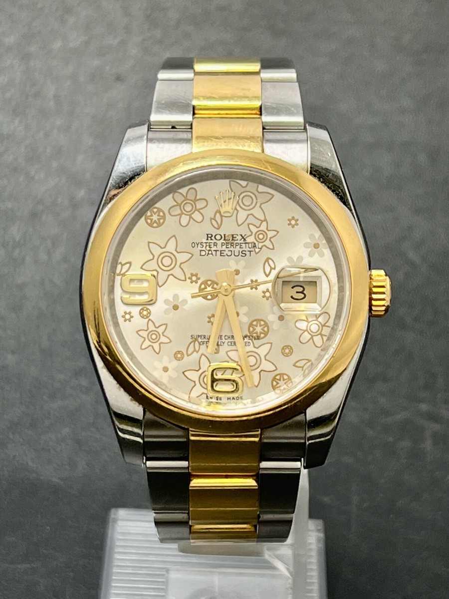 Rolex Datejust 116203) Uhr 750 Gelbgold Stahl 18 Karat