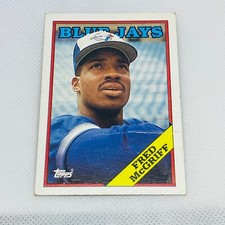 1988 Topps Fred McGriff #463 Blue Jays Baseball Card a68