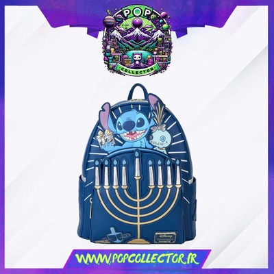 Stitch Chanukka Menora Light Up Mini Rucksack Loungefly