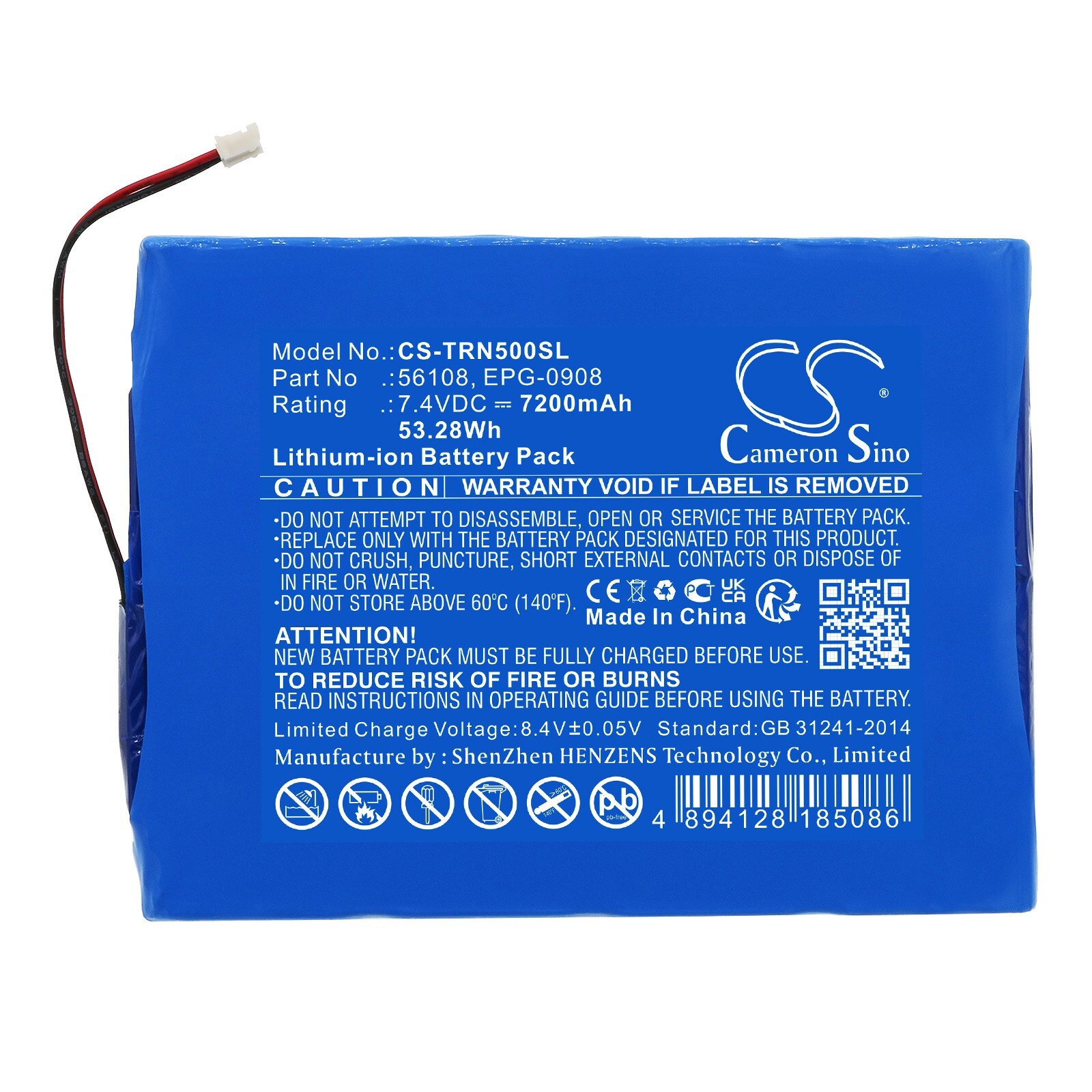 BATTERIE 7200mAh Type 56108 EPG-0908 For Trimble 67668-20, GPS Net R5 R9