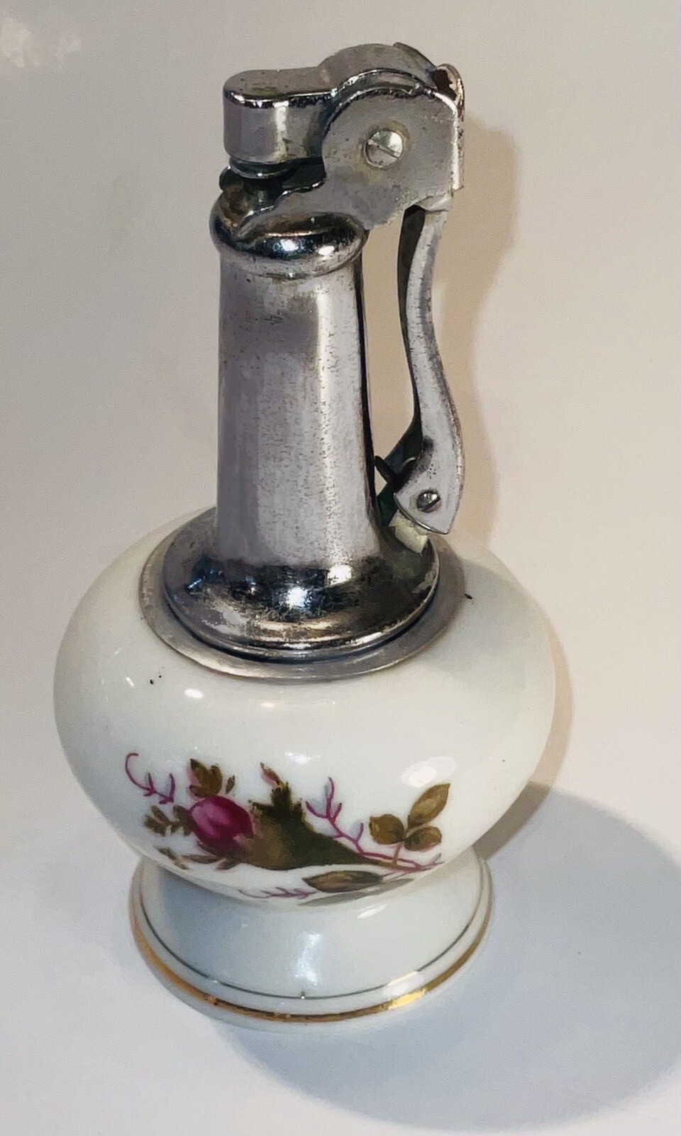 Hand Painted porcelain Vintage Table Top Lighter eBay