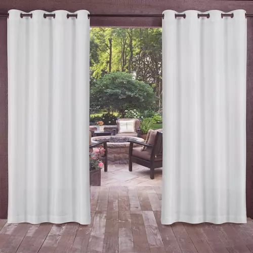 1/2 Stück Wasserdicht Outdoor Terrasse Vorhänge 52" Breit Sichtschutz Verdunkelung Pergola Schatten - Bild 19 von 124