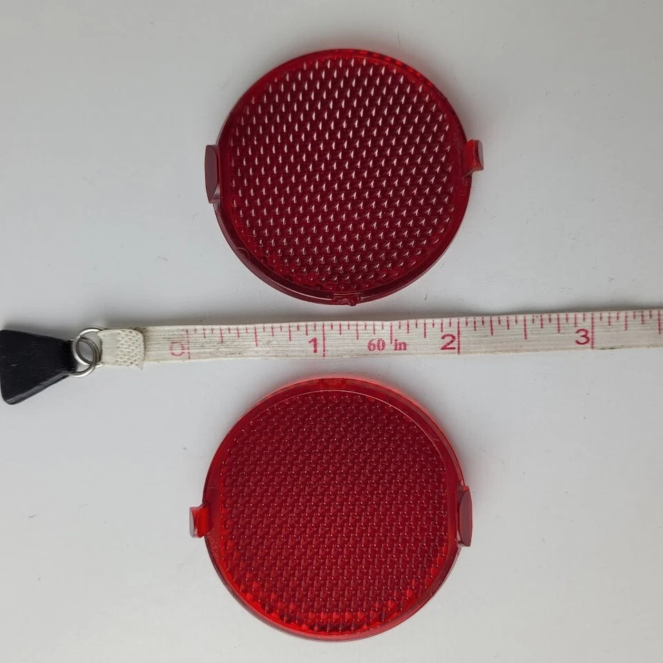 Pontiac G6 2006-2010 panel interior puerta lente reflector rojo par conjunto de 2 OEM Foto 3 de 3