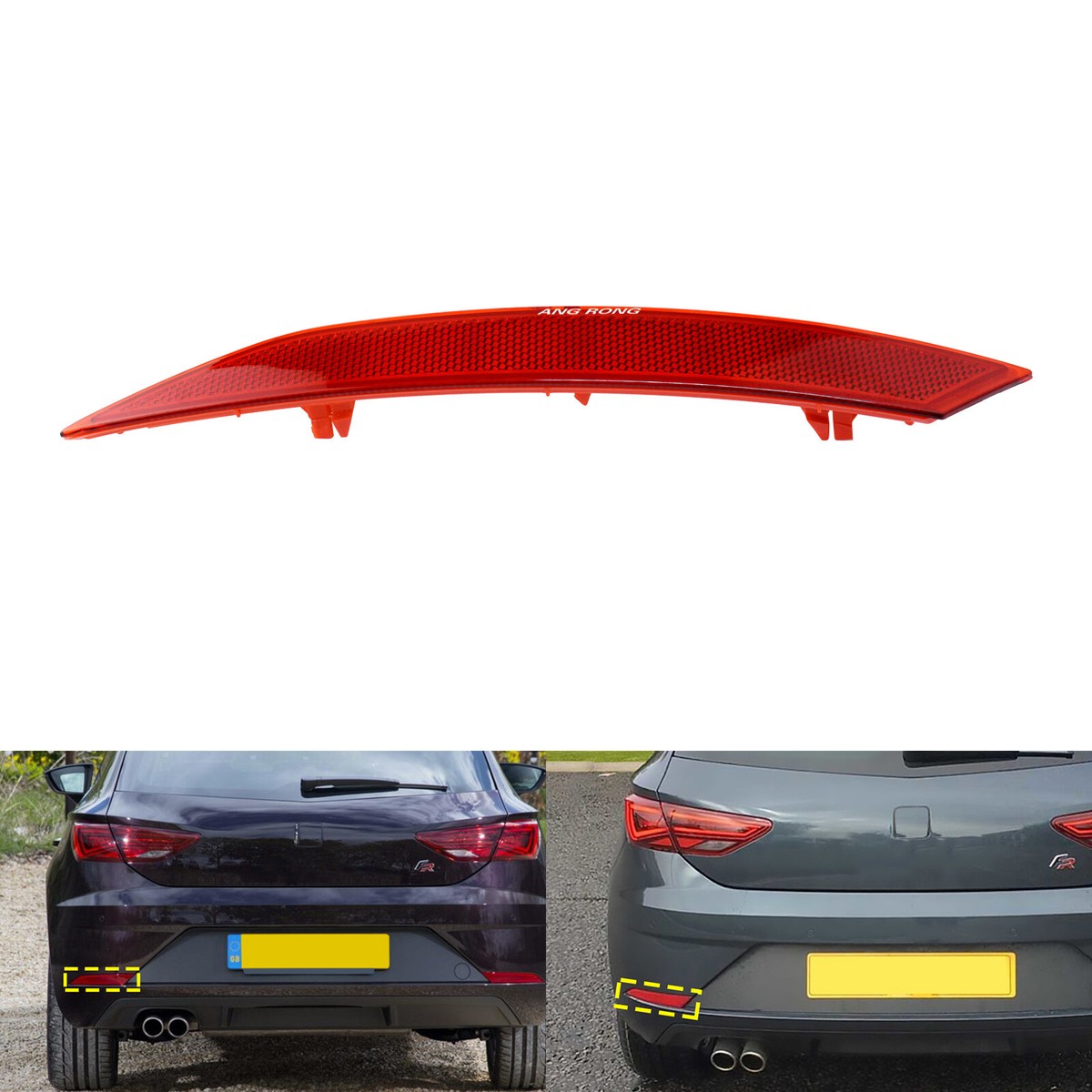 Reflector trasero para Seat Leon 2017-2020 - Luces antiniebla traseros, luces de marcha atrás y reflectores - Taros Trade Reflector trasero para Seat Leon 2017-2020 - Luces antiniebla traseros, luces de marcha atrás y reflectores - Taros Trade