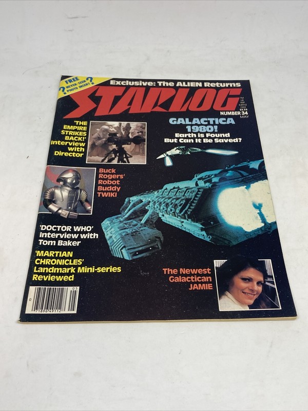 May 1980 Starlog Magazine “GALACTICA” #34 *RARE*