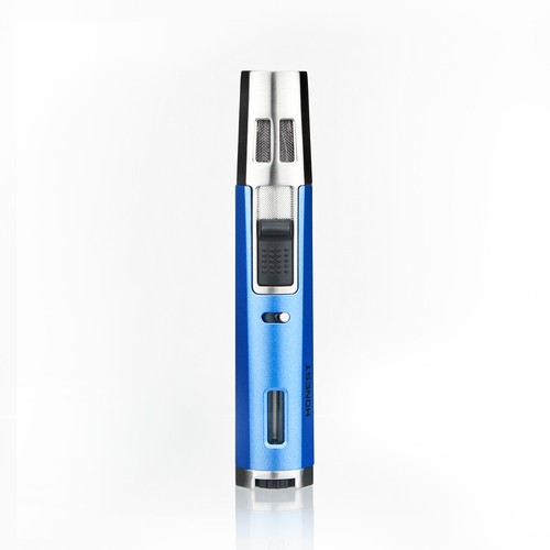 Refillable Butane Torch Lighter Adjustable Cigar Lighter 2 Jet Flame Lighter - Picture 12 of 15