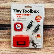 Playmaker World's Tiniest Tool Kit - Miniature Toolbox with Real Working Tools