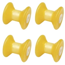 4 Pack 3 Inch Width Boat Trailer Non Marking Molded Rubber Bow Stop Rollers