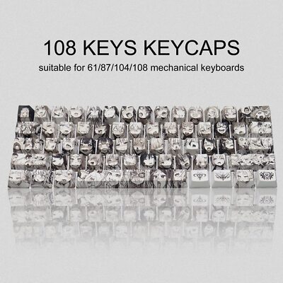 Anime GMKWTL 108 Keys PBT Keycaps XVX Japanese Custom Backlit Keycaps OEM Pro...