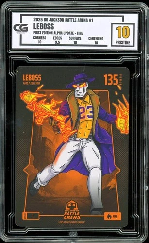2025 Battle Arena Update #1 FIRE ~ Leboss Lebron James ~ CG 10 PRISTINE
