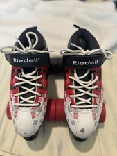 Riedell Dart Youth 5 Red/White Quad Roller Skates