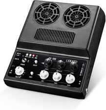 Electric Guitar Amp, Rechargeable Guitar Amp 20W, Distortion, Delay Effect, Blue
