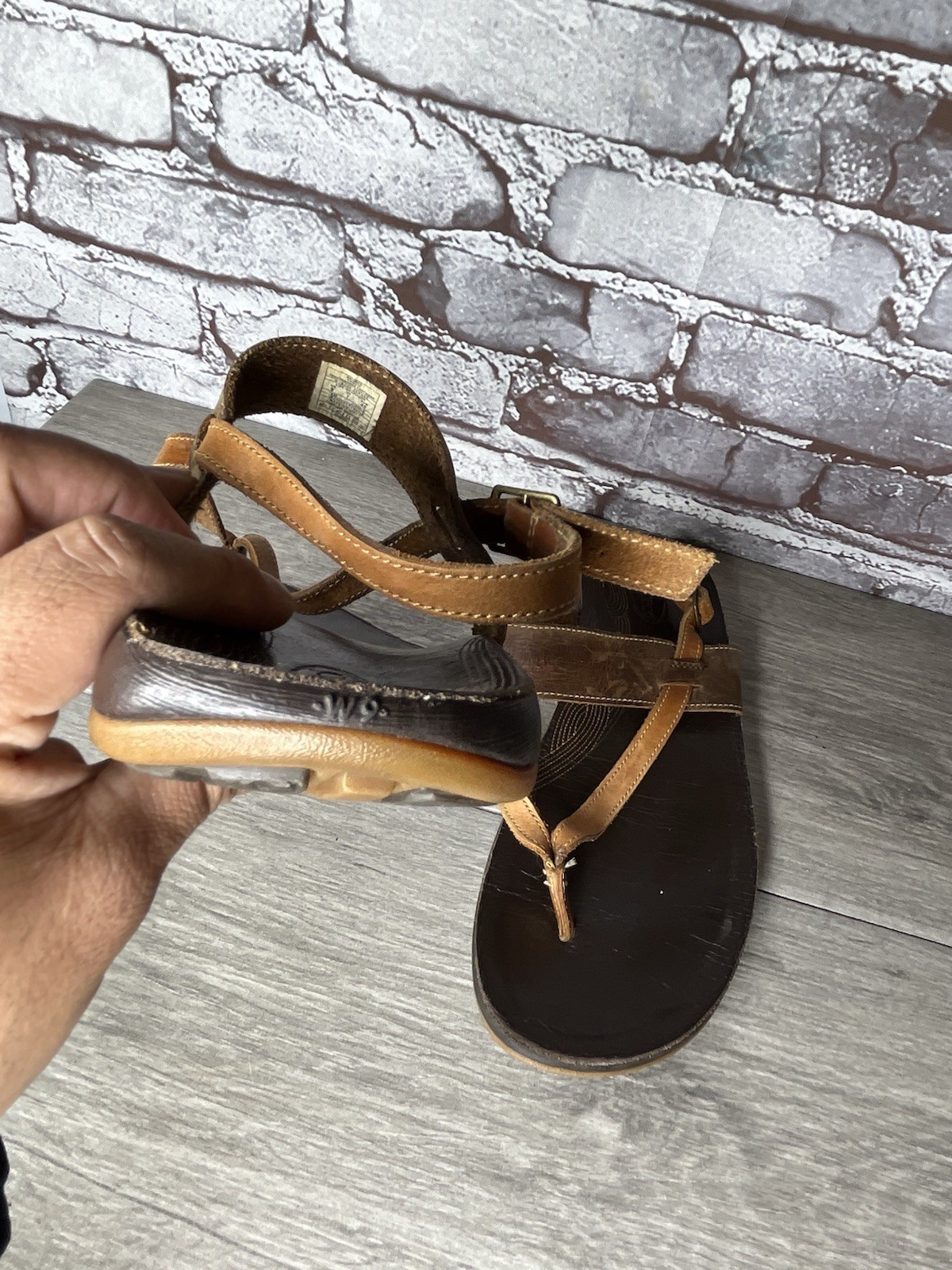 CHACO Bronze Maya II Java Brown Leather Slingback… - image 9