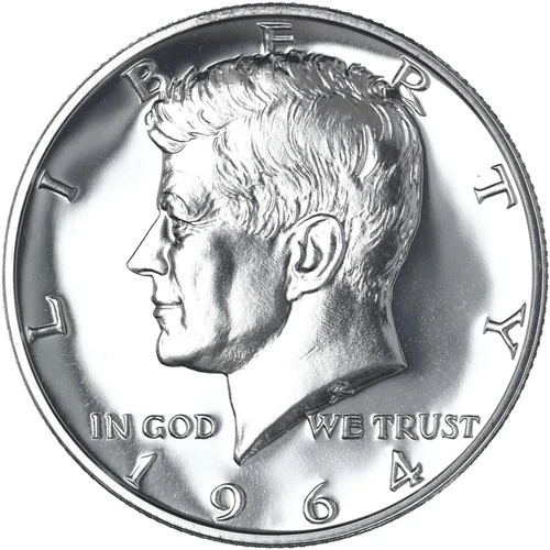 1964 Kennedy Silver Half Dollar Gem ULTRA Proof 90% Silver
