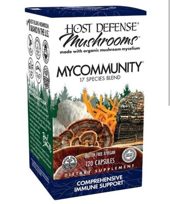Host Defense My Community Comprehensive Immune Support* - 120 Capsules Ex 01.29