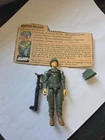 Vintage 1982 GI Joe Short-Fuze Figure Straight arm  File Card not complete