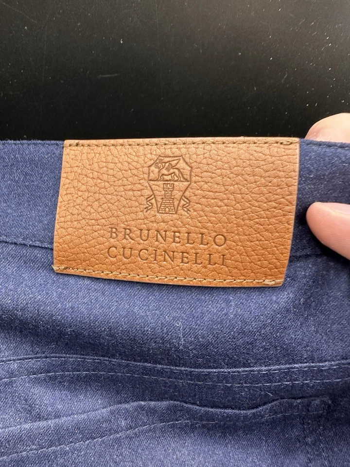 Brunello Cucinelli Italian Fit Wool Chino NWOT MSRP $995 - Image 2 of 4