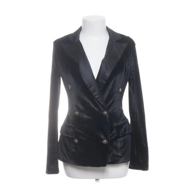 Missguided, Blazer, Größe: 34, Schwarz, Einfarbig, Samt, Damen #ErN