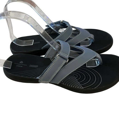 Clarks Breeze Sea Cloudsteppers Thong Flip Flop Sandals Size 9M Sky Blue Comfy