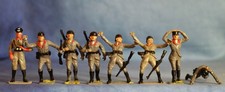 8 x (60 mm) Cherilea German WW2 Infantry set pus 2. In Good Condition. @ 1960