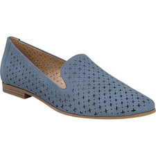 Soul by Naturalizer Women's Janelle Slip-On Loafer Blue Suede 6.5M