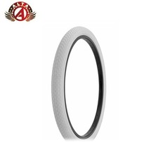 ALTA BICYCLE DURABLE S-2 WIRE BEAD TIRE 26 x 2.125 WHITE CLASSIC MINI BRICK.