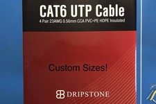 LOT Custom Sizes Cat6 23awg Outdoor UTP Ethernet Cable solid copper w/ RJ45 ends