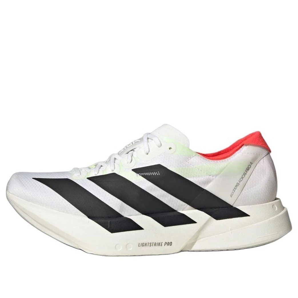 Size 12 Adidas Adios Pro 4 White Black Red Jr1094 Running Marathon Shoes